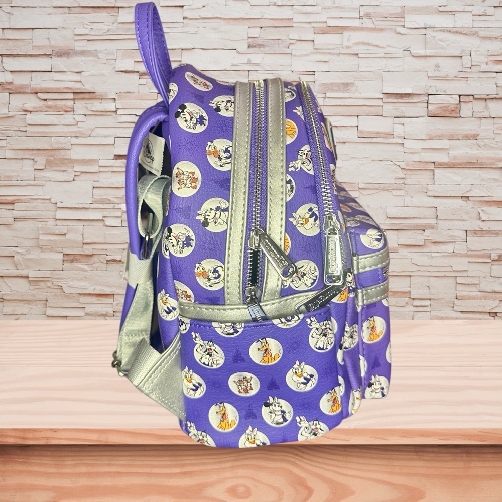 Disney 100th Anniversary Celebration Limited Edition Loungefly Backpack NWT - Picture 3 of 5